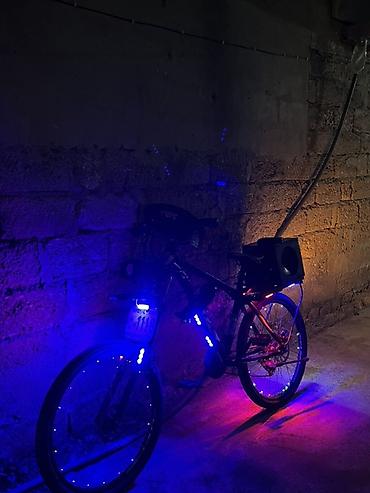 velosiped ucun ses: LED işıqlarla təchiz olunmuş xüsusi tərtibatlı dağ velosipedi - Gecə — 2