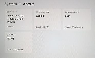 ASUS: ASUS VivoBook noutbuku Texniki göstəricilər: - Prosessor: Intel Core — 5
