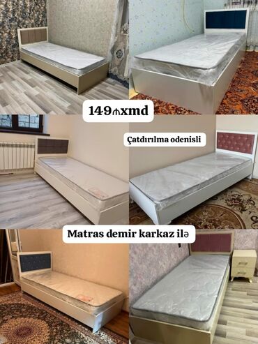 divan modelləri: Yeni, Təknəfərlik çarpayı, Bazasız, Matras ilə, Siyirməsiz, Azərbaycan