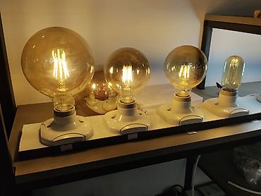 авто лампочки: Декоративные светодиодные лампы ретро-стиля (Edison) с янтарной колбой — 2