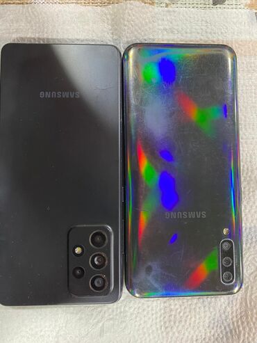 Samsung A50, 128 GB, rəng - Qara, Barmaq izi, Face ID