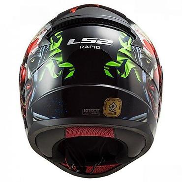 Kawasaki: LS2 Rapid integralna kaciga – grafika “Clown/Neon” - Integralna — 2