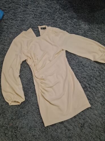 dugi ženski prsluk: Zara M (EU 38), color - Beige, Evening, Long sleeves