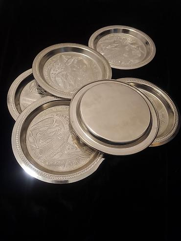 dərin boşqab: Boşqablar, rəng - Gümüşü, Metal — 5