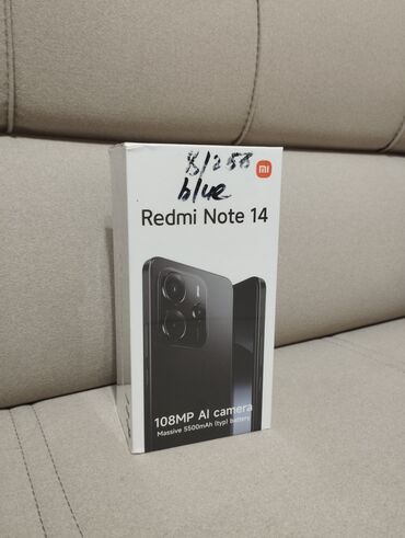 16gb ddr4: Redmi, Redmi Note 14, Жаңы, 256 ГБ, түсү - Көк, 2 SIM