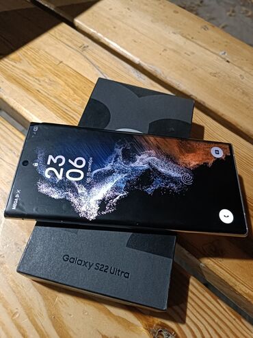 корпусы на пк: Samsung Galaxy S22 Ultra, Колдонулган, 256 ГБ, түсү - Ак