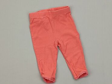 pomarańczowe legginsy: Legginsy, F&F, 0-3 m, stan - Dobry