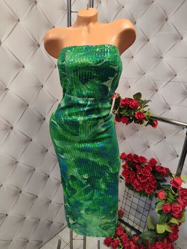 Haljine: 9Fashion Woman M, bоја - Zlatna, Koktel, klub, Dugih rukava — 12