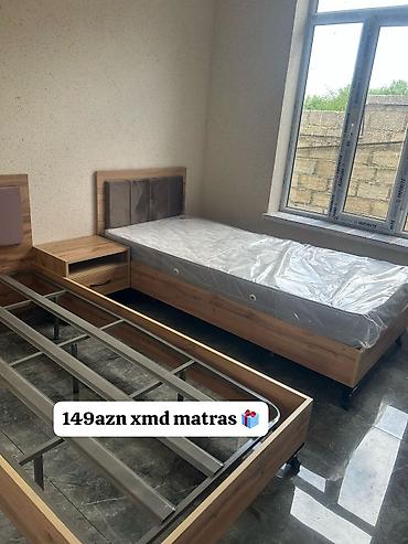 Çarpayılar: Tək nəfərlik çarpayı dəsti - Ölçü: standart tək nəfərlik (təxmini — 45