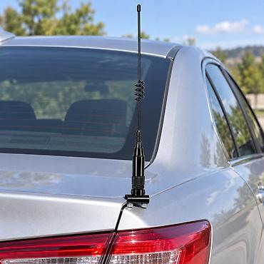 antennalar: Avtomobil üçün dekorativ antena PS-48 — 38 sm Spiral dizaynlı, parlaq — 2