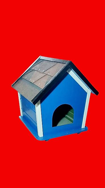 ağ itlər: Ev heyvanları üçün taxta it/qedi evi - Ölçülər: 45 sm (eni) x 50 sm — 5
