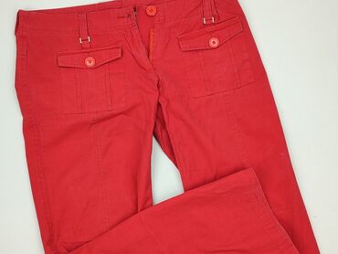 temu spodnie hello kitty: Material trousers for women, size XL (EU 42)