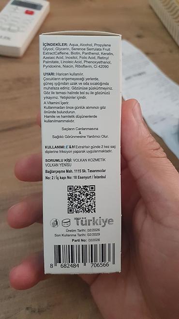 fendi cantalar: ExtraHair Saç Baxım Serumu – 50 ml Məhsul təsviri:Extrahair serumları — 2