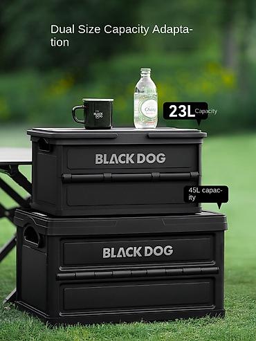 camping: Кемпинговый ящик (чёрный), 23L: 44.5×30.5×24см, BLACKDOG — 3