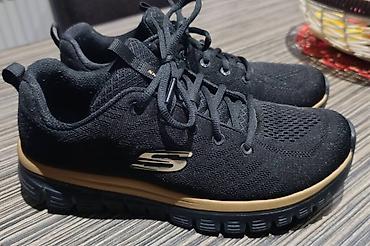nike 210: Skechers patike – model SN 12615, boja BKRQ (crna sa zlatno‑bronzanom — 2