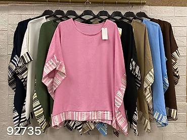 Bluze: Ženska bluzica/pončo „Emi Moda“ – Made in Italy - Kroj: širok, pončo — 17