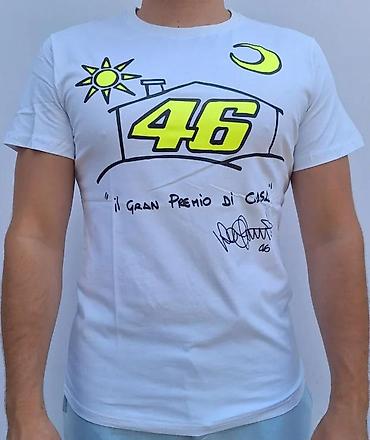 Majice: Muška majica kratkih rukava – bela, sa printom “46” i natpisom “il — 8