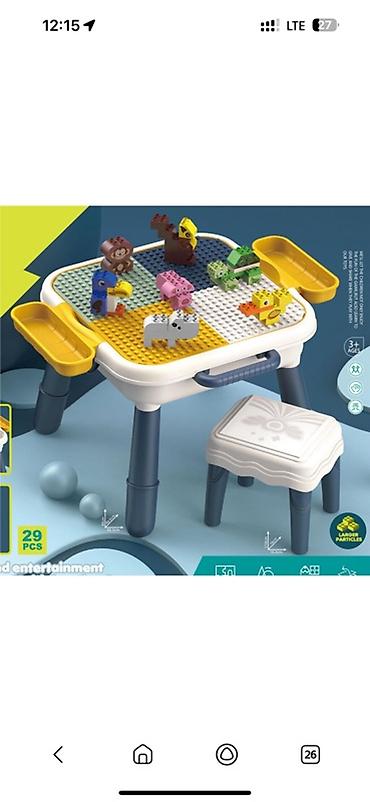 Другой текстиль: Игрушки Новая все Качеля Качели Балансир Горка Синий трактор Стол и — 26