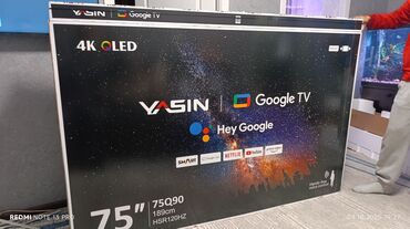 большое телевизор: Акция Телевизор yasin 75q90 195 см 75" 4k (google tv) - описание: в