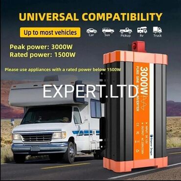 İnverterlər: Yeni Inverter, 1500-3000 Vt, 12 - 220 volt, Ünvandan götürmə, Ödənişli çatdırılma, Rayonlara çatdırılma — 14