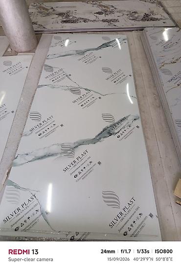 pla filament: Dekorativ divar panellər. ölçü 2,80*1,20 Şəkillərdə müxtəlif mərmər — 4