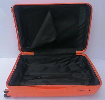 Putni koferi i torbe: Tvrdi kofer na točkiće – narandžaste boje - Materijal: čvrsta ABS/PC — 4