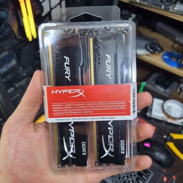 Оперативная память (RAM): Оперативная память, Новый, HyperX, 8 ГБ, DDR3, 1600 МГц, Для ПК
