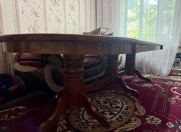 обивка: Набор мебели для гостиной/столовой: 1) Стулья с резной спинкой — 7