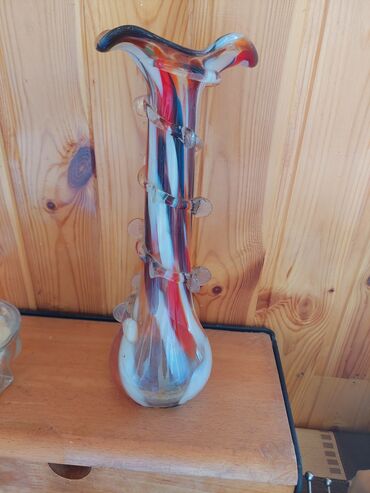 ваза стеклянная прозрачная высокая без узора: Sovet dovrunden qalma vaza