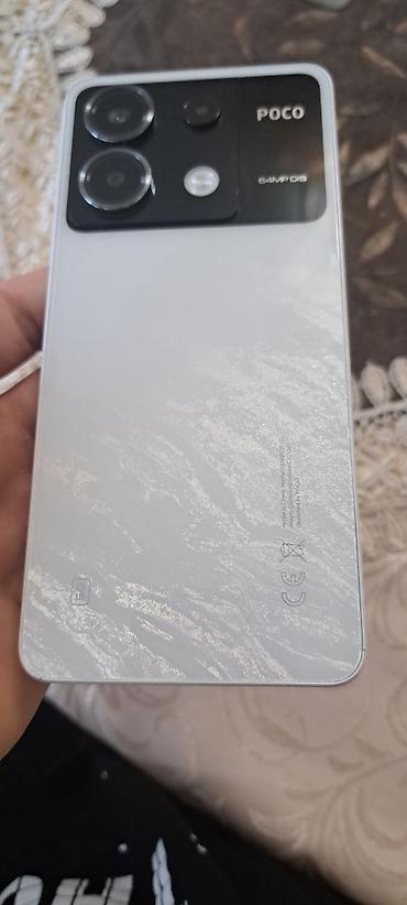 nintendo switch qiymeti: Poco X6, 256 GB, rəng - Ağ, Barmaq izi — 3