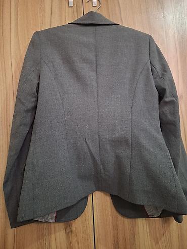 gestalt blazer: Женский классический пиджак Selespet - Цвет: серый меланж - Посадка — 7