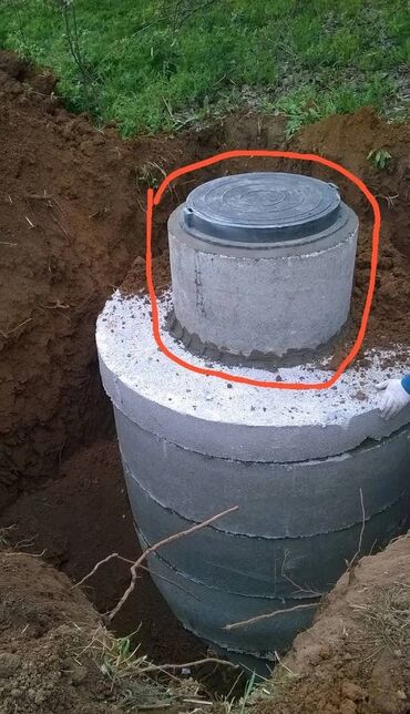 Железобетонные (ЖБИ) кольца для септика: Железобетонное (ЖБИ) кольцо для септика Размер: 110 x 90 x 8 см, Бесплатная установка, В розницу — 10