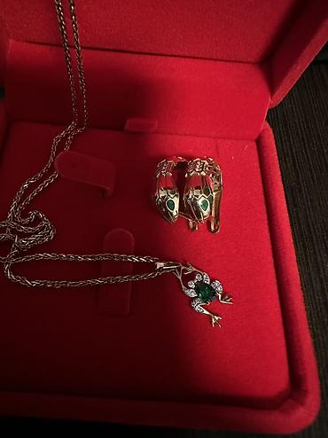 Серебряные наборы украшений: Набор украшений, Унисекс, Б/у — 3