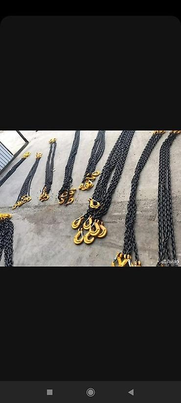 Тельферы: Стропа чалка паук удавка цепной тросовой паук чалка трос буксир ремень — 3