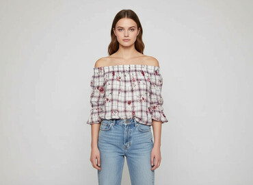 bluzki z długim rękawem bershka: Bershka, Bluzka damska, rozmiar S