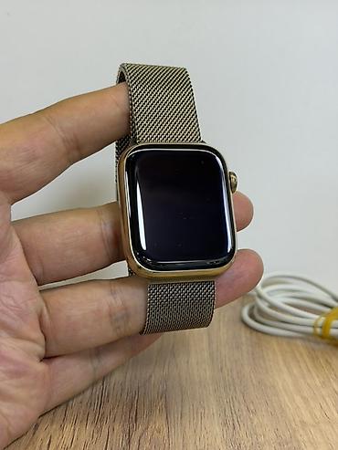 лучшая копия apple watch: Apple Watch Series 9 45 мм Gold + оригинальный Milanese Loop Редкость — 7