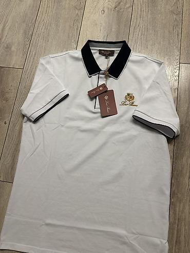 Футболки: Мужская футболка, XL, Loro Piana, Новый, цвет - Белый — 1