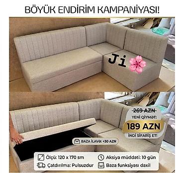 Künc divan – praktiki və funksional model - Ölçü: 120 x 170 sm - lalafo.az -da Künc divan – praktiki və funksional model - Ölçü: 120 x 170 sm -