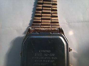 aple saat: İşlənmiş, Qol saatı, Casio, rəng - Qızılı — 6