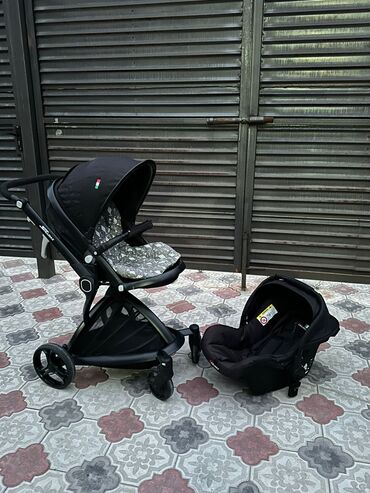 детские коляск: Коляска, цвет - Черный, Новый