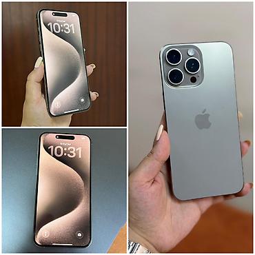 m2 macbook pro: IPhone 15 Pro Max, 256 GB, Desert Titanium, Zəmanət, Face ID, Sənədlərlə — 1