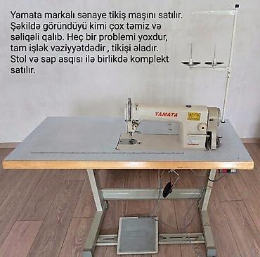 pro 4: Yamata markalı sənaye tikiş maşını. - Tam işlək vəziyyətdə, tikişi — 1