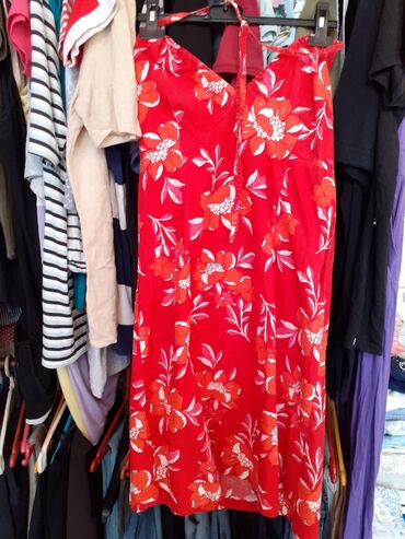 niva c haljina: C&A XL (EU 42), bоја - Crvena, Koktel, klub, Na bretele