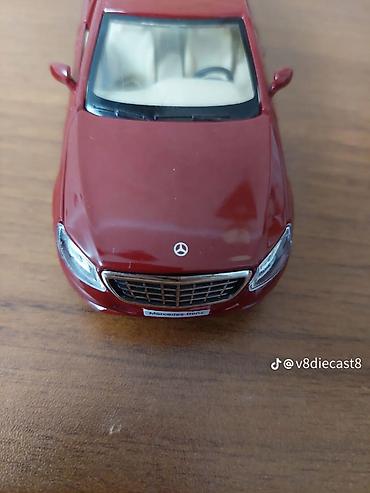 maneki neko top: MSZ Street Series metal oyuncaq avtomobil – Mercedes‑Benz S600 (miqyas — 8