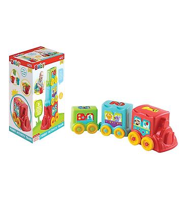 mini iphone za decu: Bebi vozić 034592 – Baby Funny Activity Train Interaktivni, šareni — 1