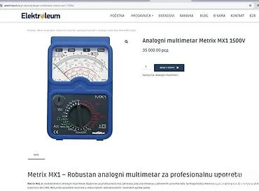 Multimetri: Analogni multimetar Metrix MX1 - Profesionalni ručni instrument sa — 3