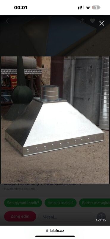 Havalandırma sistemləri: Havalandirma Zontiklerin Hazirlanmasi, Her Ölçüde ve Formada — 12