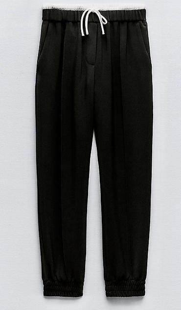 jogger: Şalvar, Zara, XL, rəng - Qara — 2