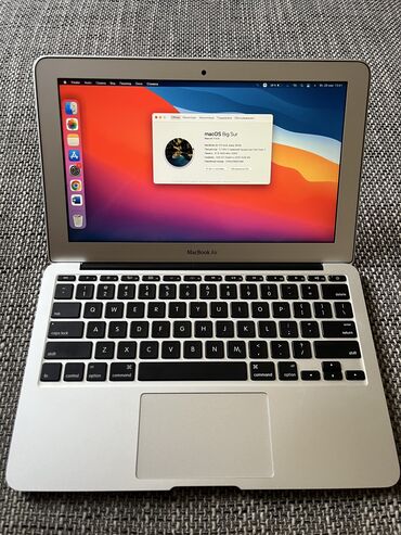 macbook air pro: Ноутбук, Apple, 8 ГБ ОЗУ, Intel Core i7, 11.6 ", Б/у, Для несложных задач, память SSD