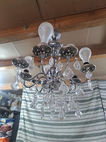 lustur sekilleri: Çılçıraq, 6 lampa, Metal — 1